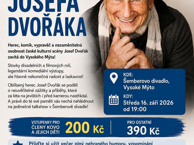Vstupenky na talk show s Josefem Dvořákem