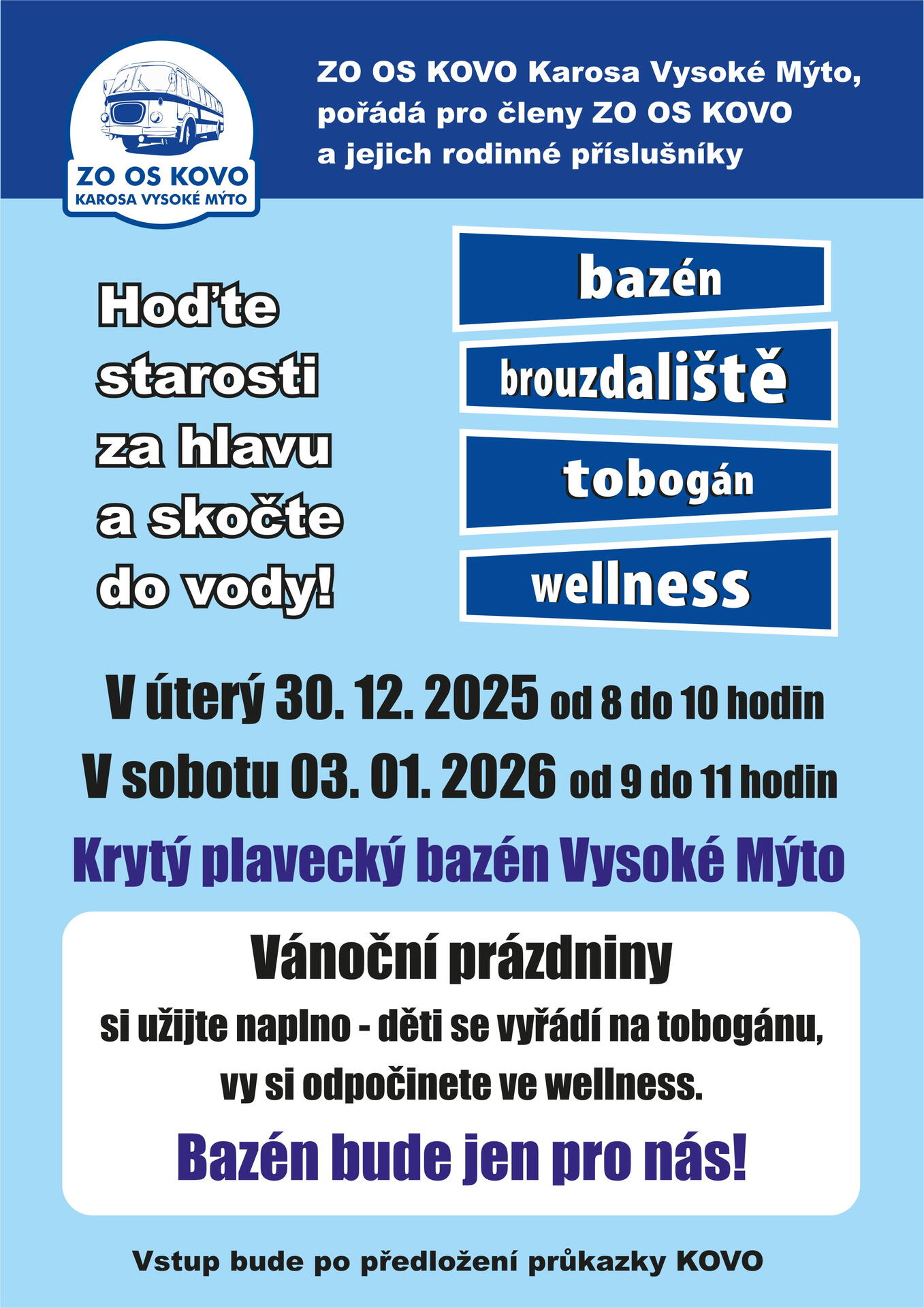 Bazén a wellness ve Vysokém Mýtě